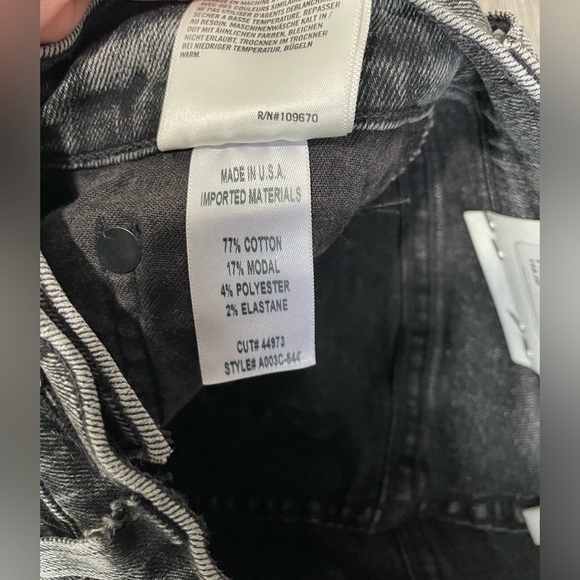 AGOLDE Sophie Hi Rise Destroyed Raw Skinny Jean 24 NEW - Picture 8 of 9